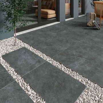 Gresie  Alaplana Rectificata Amalfi Portelanata  Antracita  RC MT 60x90x2 cm 