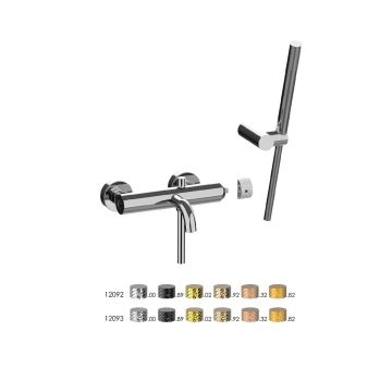 Baterie cada dus Frattini Pepe Xls 12002S cu set dus inclus, crom
