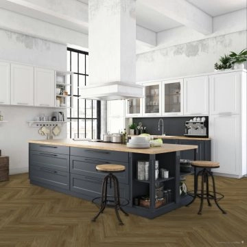 Parchet SPC The Floor Herringbone 6 mm Stejar ton mediu P6003