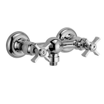 Baterie dus dubla comanda Frattini Musa 23006, crom