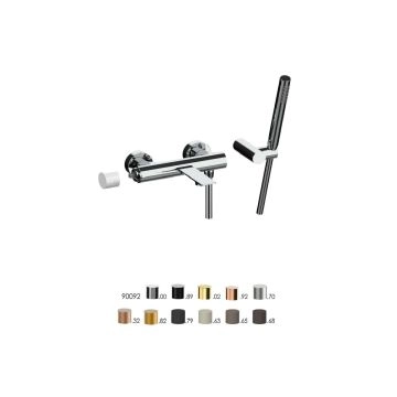 Baterie cada dus Frattini Narciso S 78002S cu set dus inclus, crom