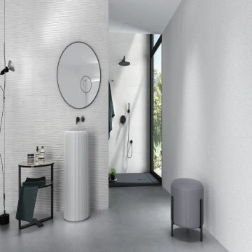 Faianta Emigres Neutral DEC Blanco PB RC Rectificata Satinat 40 x 120 cm 8435361904032