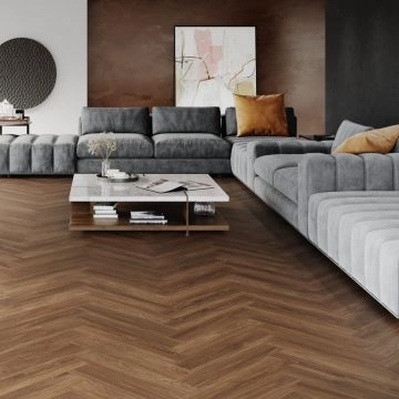 Parchet SPC The Floor Herringbone 6 mm Stejar ton mediu P6005
