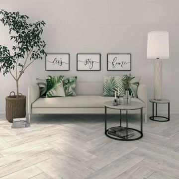 Gresie Tau Rennes Portelanata White NRC MT 20 x 75 cm 8429991522407