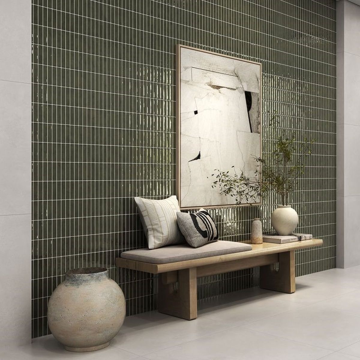 Faianta Emigres Iberia Verde PB RC Rectificata Lucioasa 24 x 74 cm 8435361913423