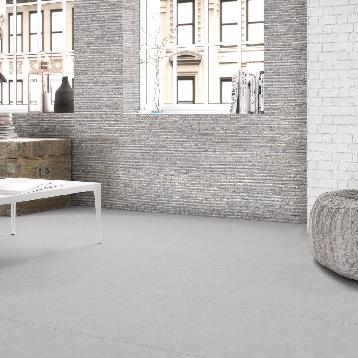 Gresie Emigres Microcemento Gris Rc Rectificata Satinata 60x60 cm