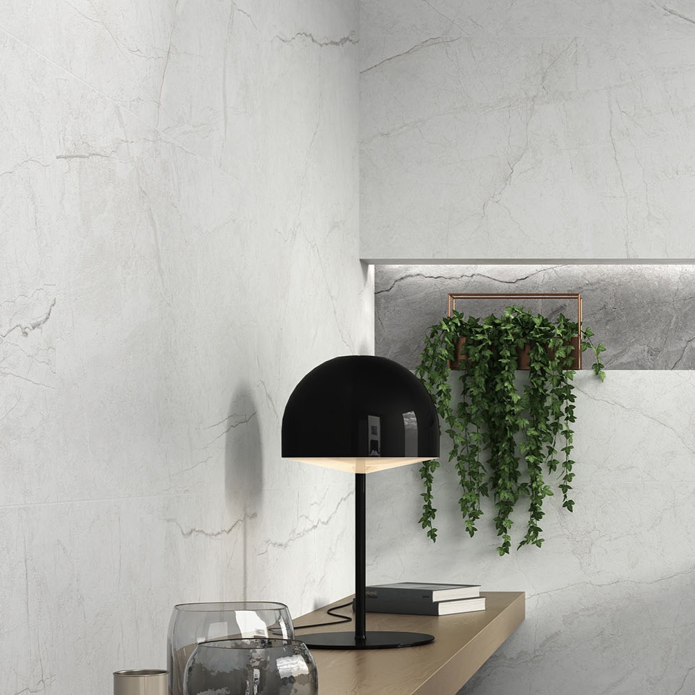 Gresie Emigres Tebas Pul Blanco RC Rectificata Lucioasa 119 x 119 cm