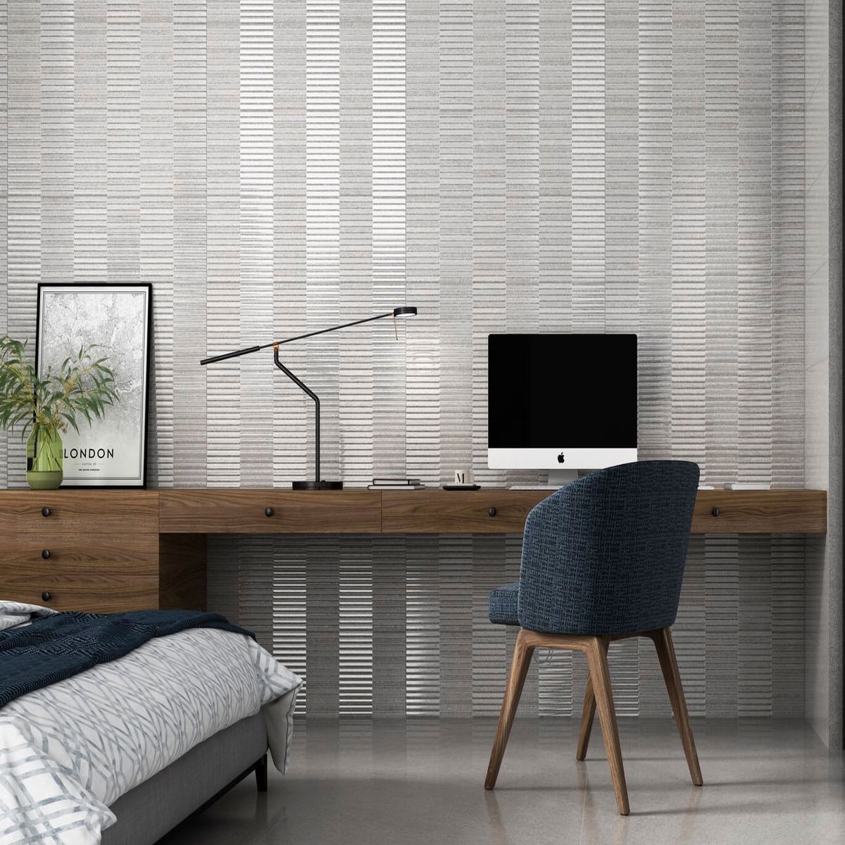 Faianta Emigres DEC Wonder Gris RC Rectificata Lucioasa 25 x 75 cm