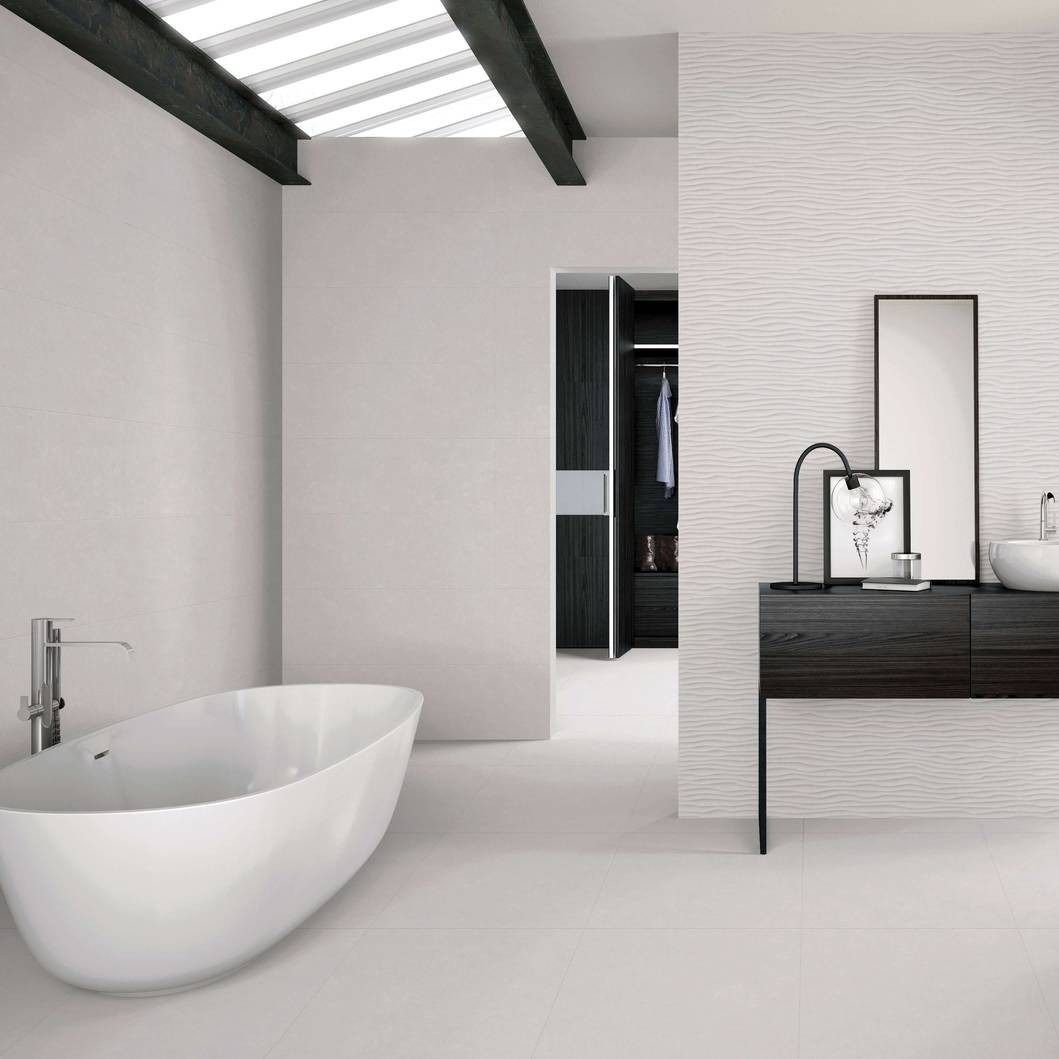 Gresie Emigres Microcemento Blanco Rc Rectificata Satinata 60x60 cm