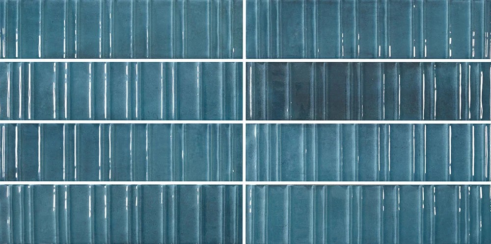 Gresie tip decor Durstone Concept Imagine Blue Portelanata Lucioasa 6x25 cm