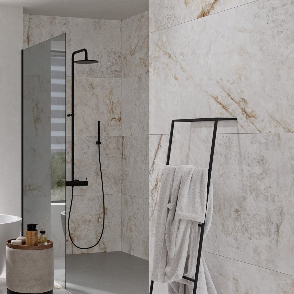 Gresie Fanal Chile White RC Rectificata Mata 60 x 120 cm