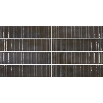 Gresie tip decor Durstone Concept Imagine Black Portelanata Lucioasa 6x25 cm