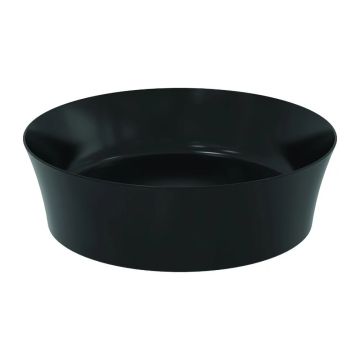 Lavoar pe blat Ideal Standard Atelier Ipalyss fara preaplin si fara orificiu baterie, 40x40 cm, negru mat