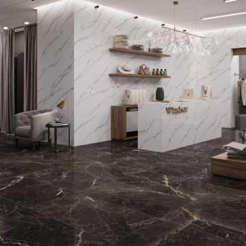 Gresie Fanal Carrara NPlus  RC Rectificata Lucioasa 60 x 120 cm