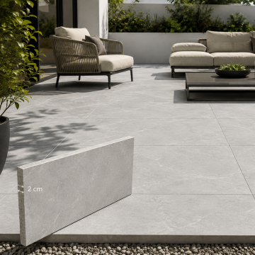 Gresie Alaplana Rectificata  Amalfi Portelanata Grey  RC MT 60x90x2 cm 