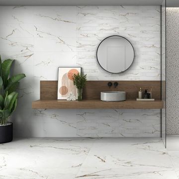 Gresie Emigres Alba Mat Gold RC MT Rectificata Mata 120 x 120 cm 8435361909082