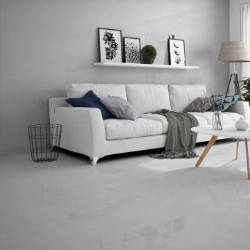 Gresie Emigres Everton Blanco 60x60 cm Rectificat Lappato