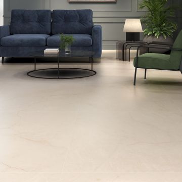 Gresie Emigres Portelanata Halo PM Crema Rectificata Mata 59 x 119 cm