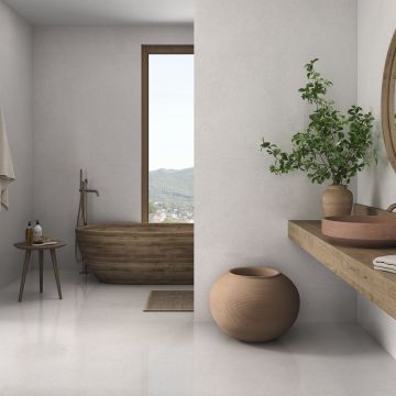 Gresie Emigres Natura Blanco 60x120 cm Lappato Rectificat
