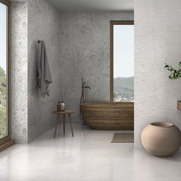 Gresie Emigres Lines Natura Blanco 60x120 cm Rectificat Lappato