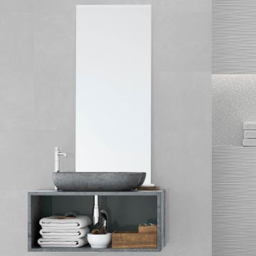 Faianta Emigres Neutral Gris PB RC Rectificata Satinat 40 x 120 cm