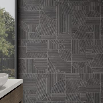 Gresie Alaplana Portelanata Structech Nevis Black RC MT 60 x 120 cm 