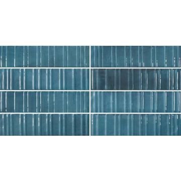 Gresie tip decor Durstone Concept Imagine Blue Portelanata Lucioasa 6x25 cm