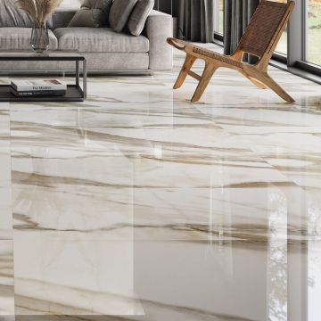 Gresie Fanal Calacatta NPlus RC Rectificata Lucioasa 60 x 120cm