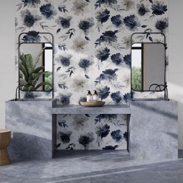 Faianta Fanal Re Calm Floris Sky 60x120 cm Rectificata Mata