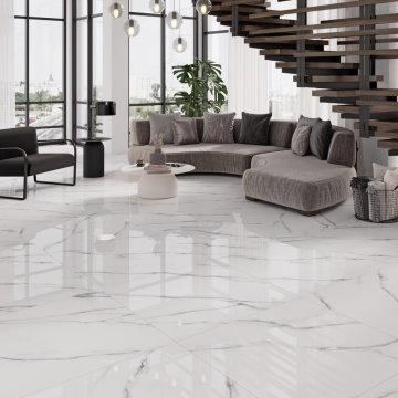 Gresie Fanal Carrara NPlus RC Rectificata Lucioasa 90 x 90 cm