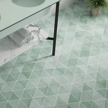 Gresie Durstone DEC Cementine Capri Aqua Mata 23x27 cm, forma hexagonala
