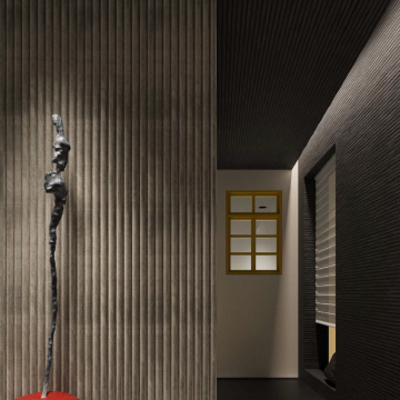 Riflaj decorativ de perete Velluto Golden Sand, Acustic 60 x 270 cm