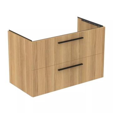 Mobilier lavoar suspendat Ideal Standard I.Life B 100x50.5x63 cm cu 2 sertare Natural Oak