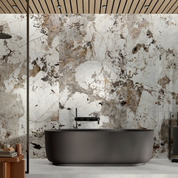 Gresie tip placa Alaplana Maxitech Elysian RC Rectificata Lucioasa 120x280 cm grosime 6 mm