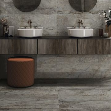 Gresie Fanal Essence Grey RC Rectificata Mata 90 x 90 cm