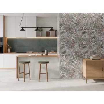 Faianta Durstone Flower White RC Rectificata Mata 60 x 120 cm