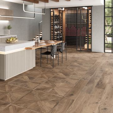 Gresie Fanal Forest Caoba 22x120 cm Rectificata Mata