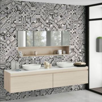 Faianta Emigres Dover Foro Gris RC Rectificata Lucioasa 25 x 75 cm