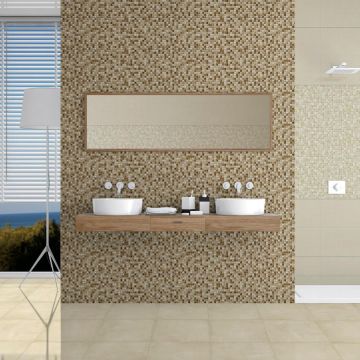 Faianta Emigres Glass Marron RC Rectificata Lucioasa 25 x 75 cm