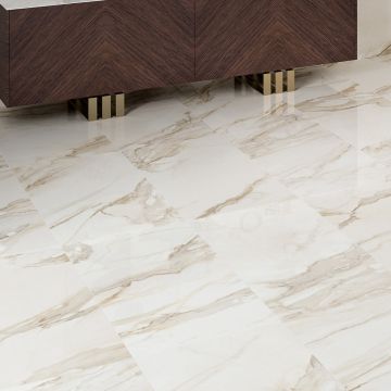 Gresie Alaplana Portelanata Golden Hill RC Rectificata Lucioasa 60x120 cm 