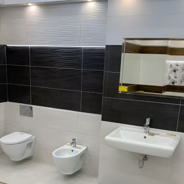 Faianta Emigres DEC Slab Negro PR RC Rectificata Lucioasa 30 x 90 cm 8435361903158