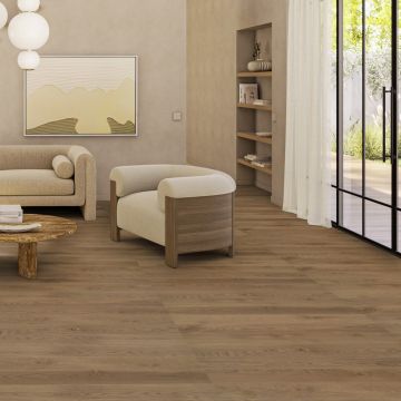 Parchet lemn triplustratificat stejar Step Oak Baron Sienna 1000x164x14 mm