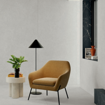 Gresie tip placa Alaplana Maxitech Lomma Grey RC Rectificata Mata 120x280 cm grosime 6 mm