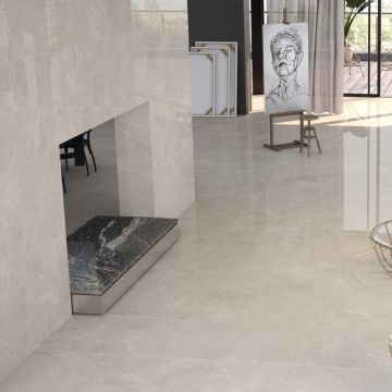 Gresie Fanal Lord Blanco NPlus RC Rectificata Lucioasa 60 x 120 cm