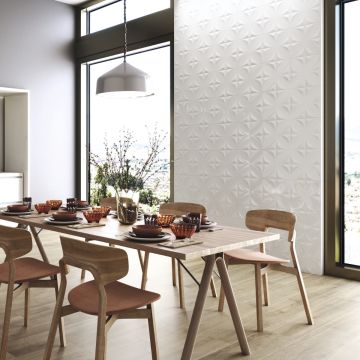Faianta Fanal Montblanc Flor White 31,6x90 cm Lucioasa