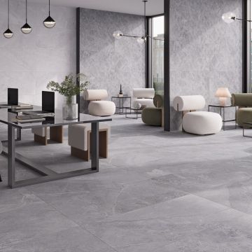 Gresie Fanal Moon Grey 120x120 cm 3DSoft Rectificata Satinata 