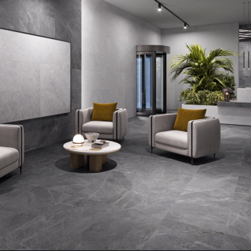 Gresie Fanal Moon Dark Grey 3DSoft RC Rectificata Satinata 60 x 120 cm