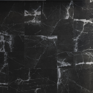 Gresie Fanal New Ice Black RC Rectificata Mata 90 x 90 cm