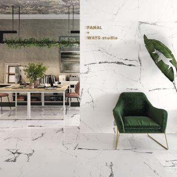 Gresie Fanal New Ice White 60x120 cm Rectificata Mata