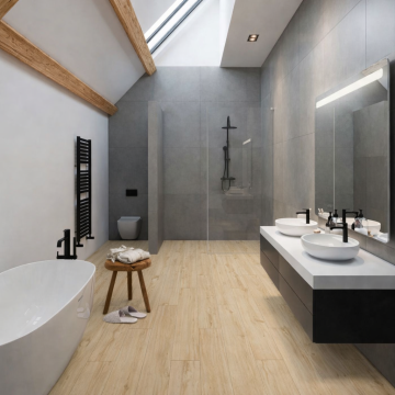 Parchet SPC The Floor Wood 6 mm Stejar ton mediu P1001